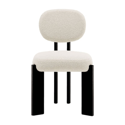 Antea Dining Chair | Cream Gale Upholstery