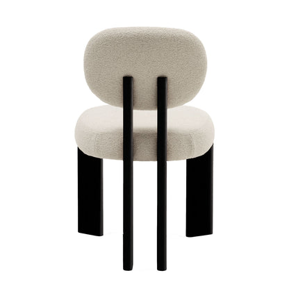 Antea Dining Chair | Cream Gale Upholstery