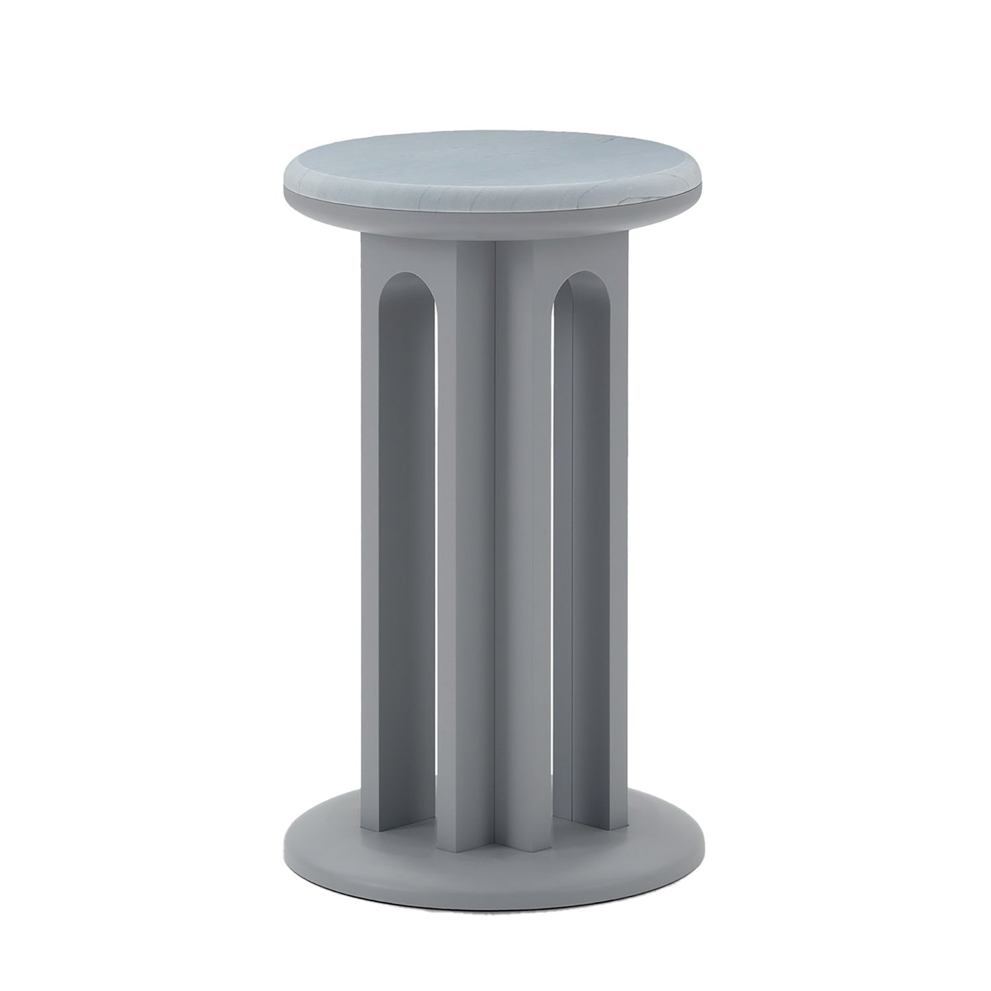 Arcolor Side Table 30 | Bardiglio Marble Top