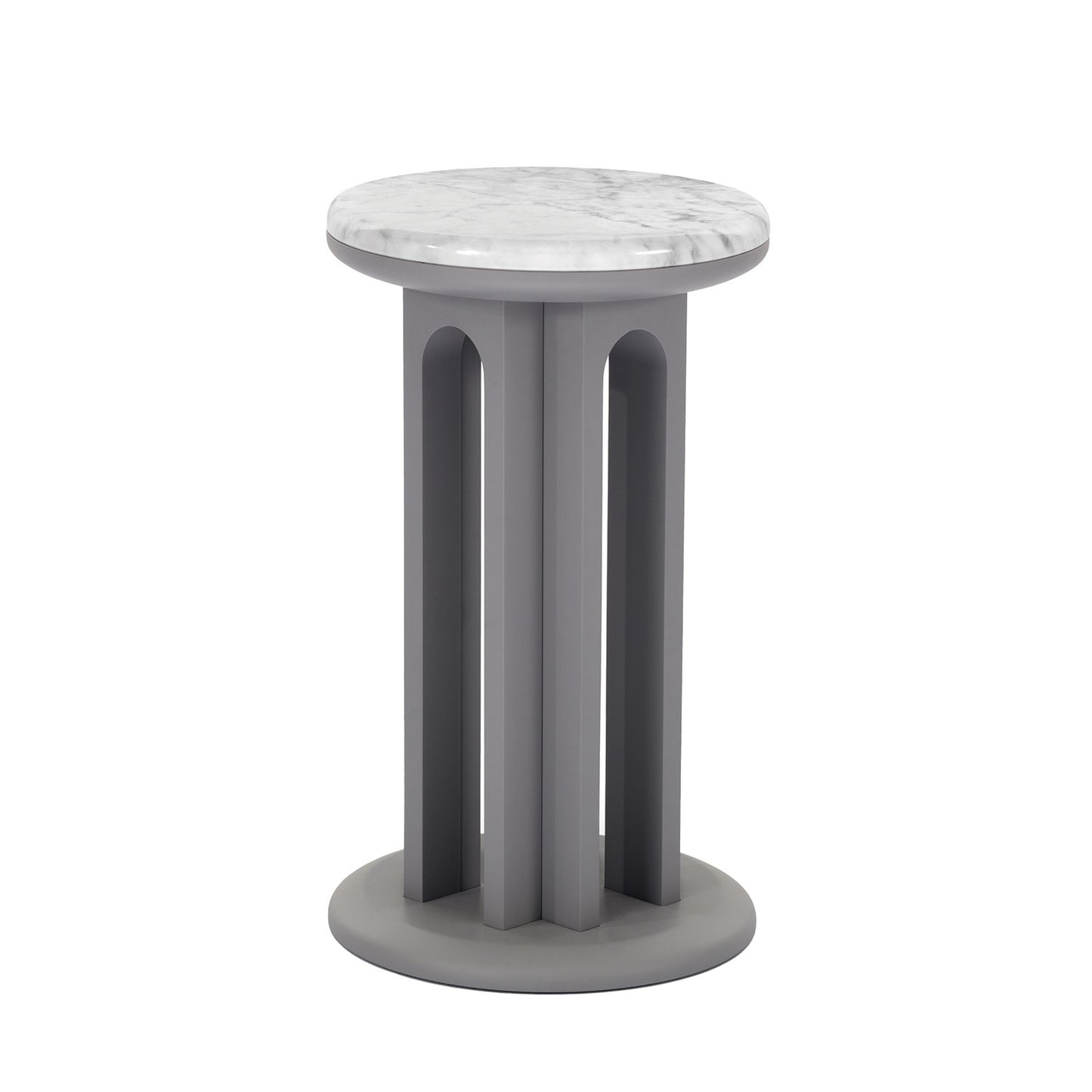 Arcolor Side Table 30 | Carrara Marble Top