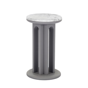 Arcolor Side Table 30 | Carrara Marble Top