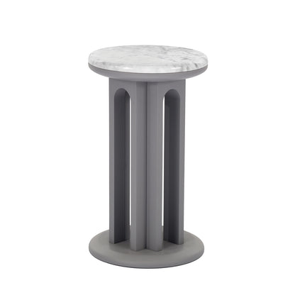 Arcolor Side Table 30 | Carrara Marble Top