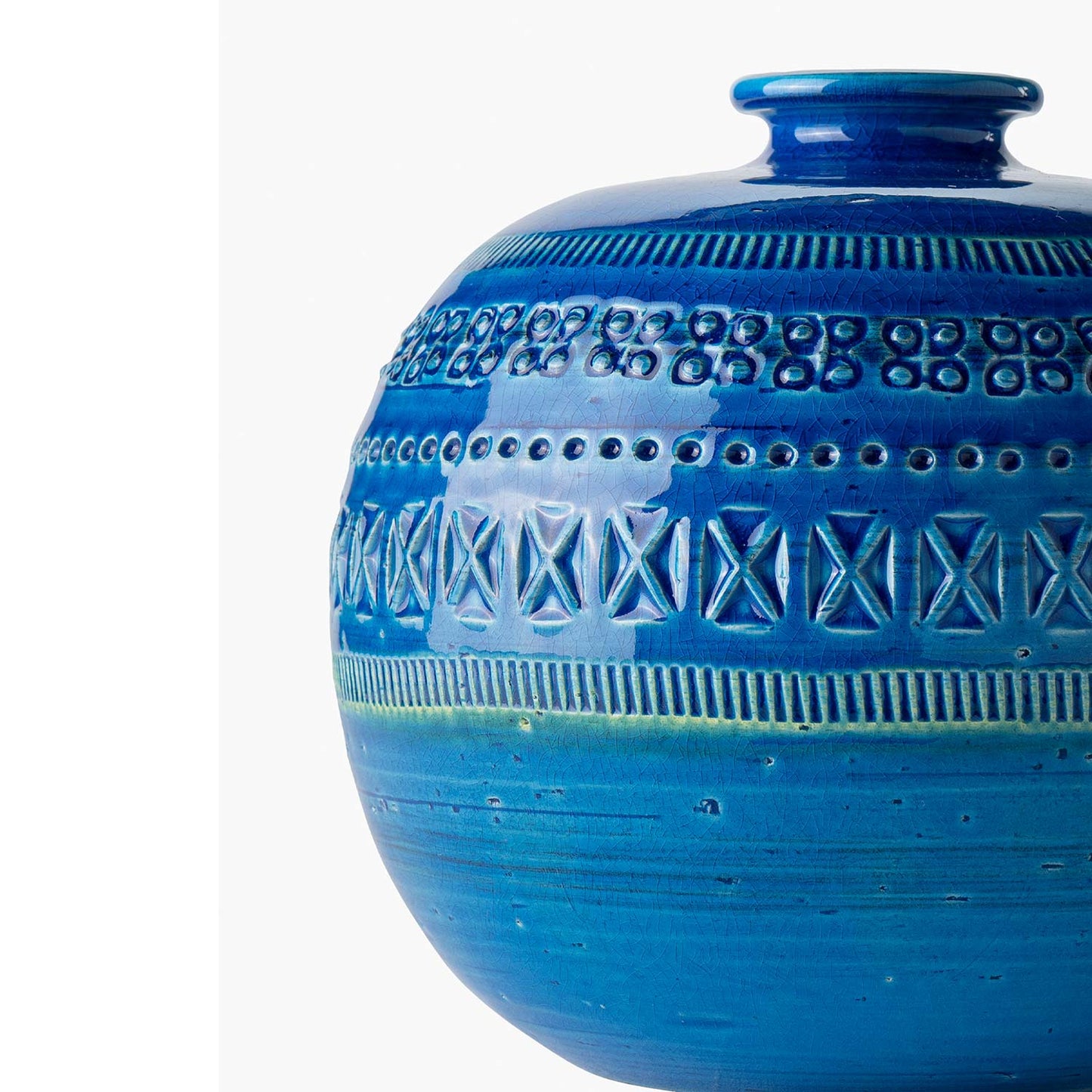 Ball-Shaped Vase | Blue