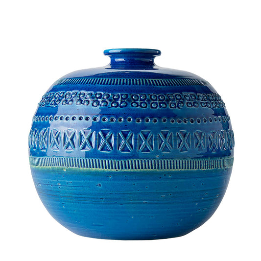 Ball-Shaped Vase | Blue