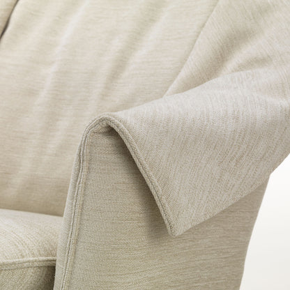 Bascule Highback & Ottoman | Cream Iroko Upholstery