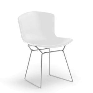 Bertoia Plastic Side Chair | White Polypropylene Seat