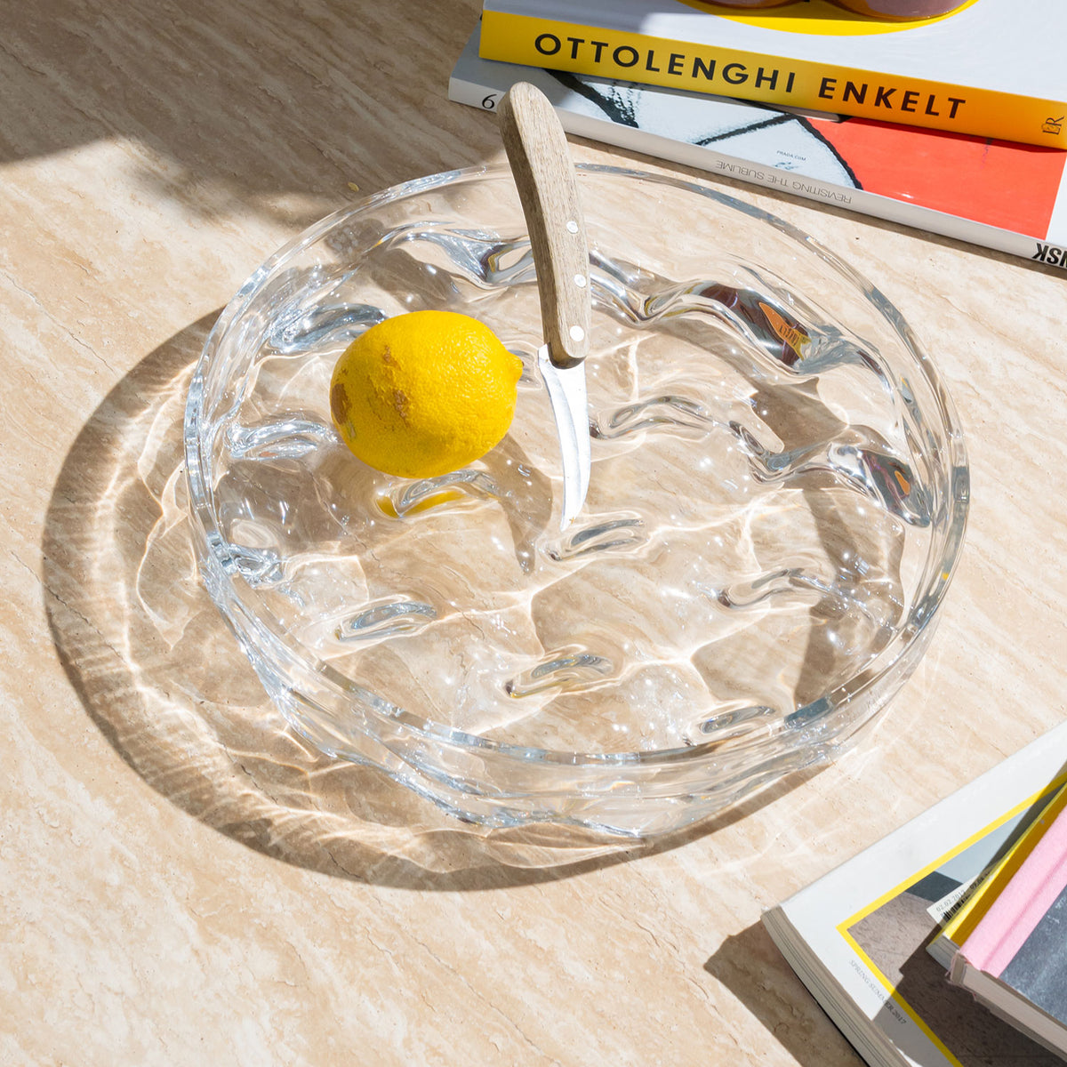Blister Bowl | Clear Glass