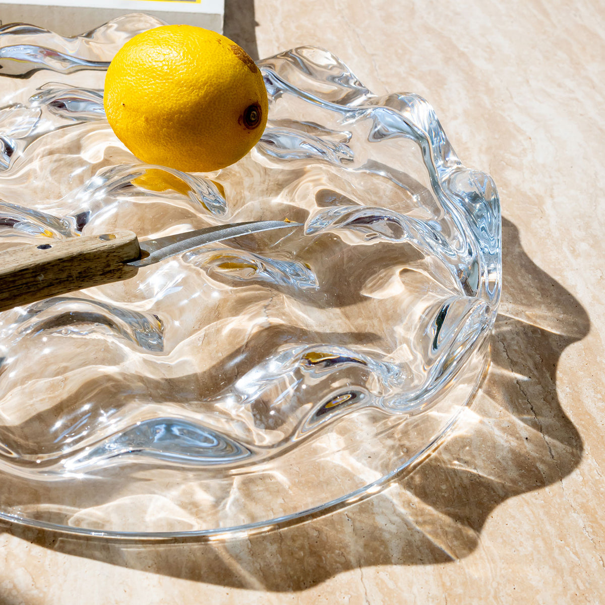 Blister Bowl | Clear Glass