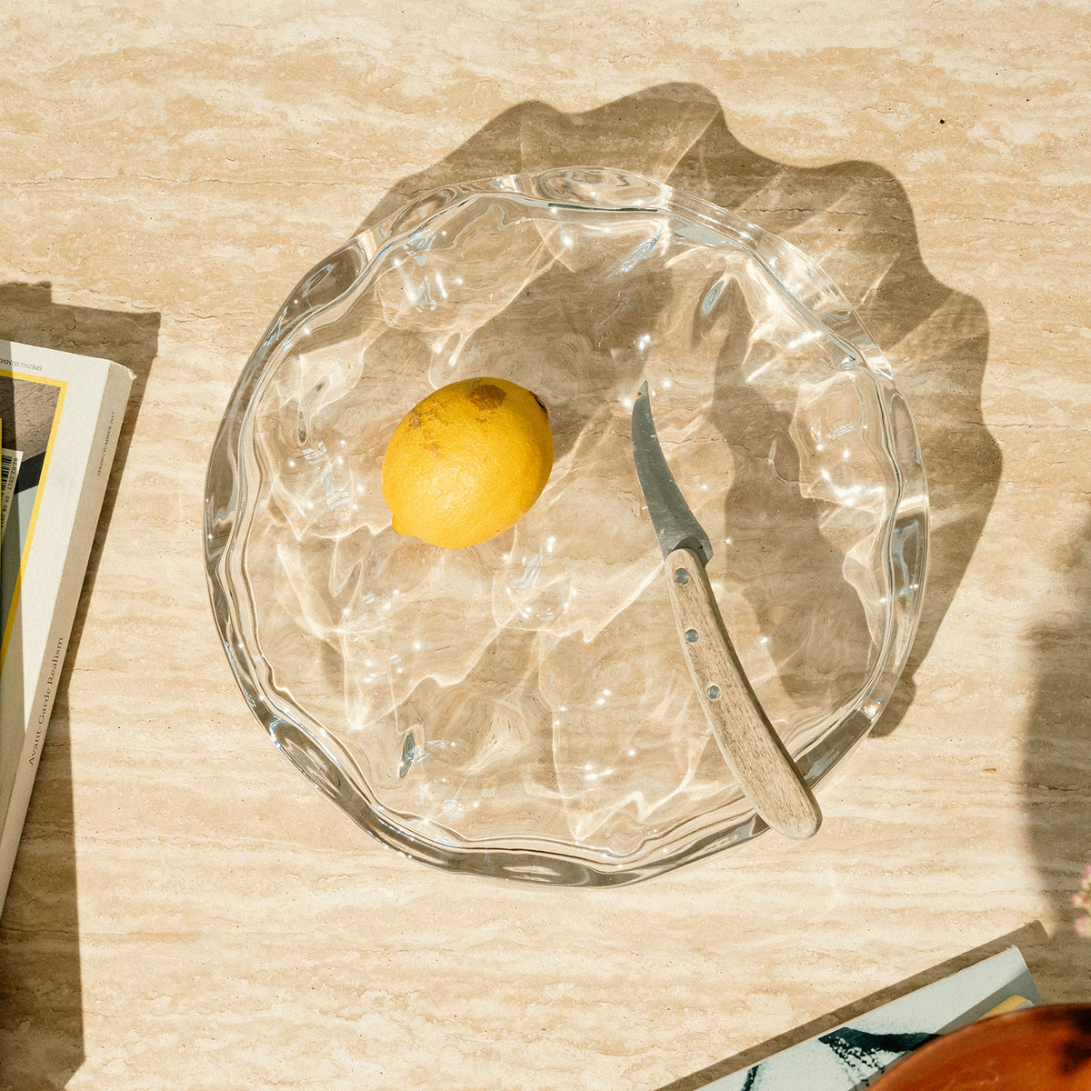Blister Bowl | Clear Glass