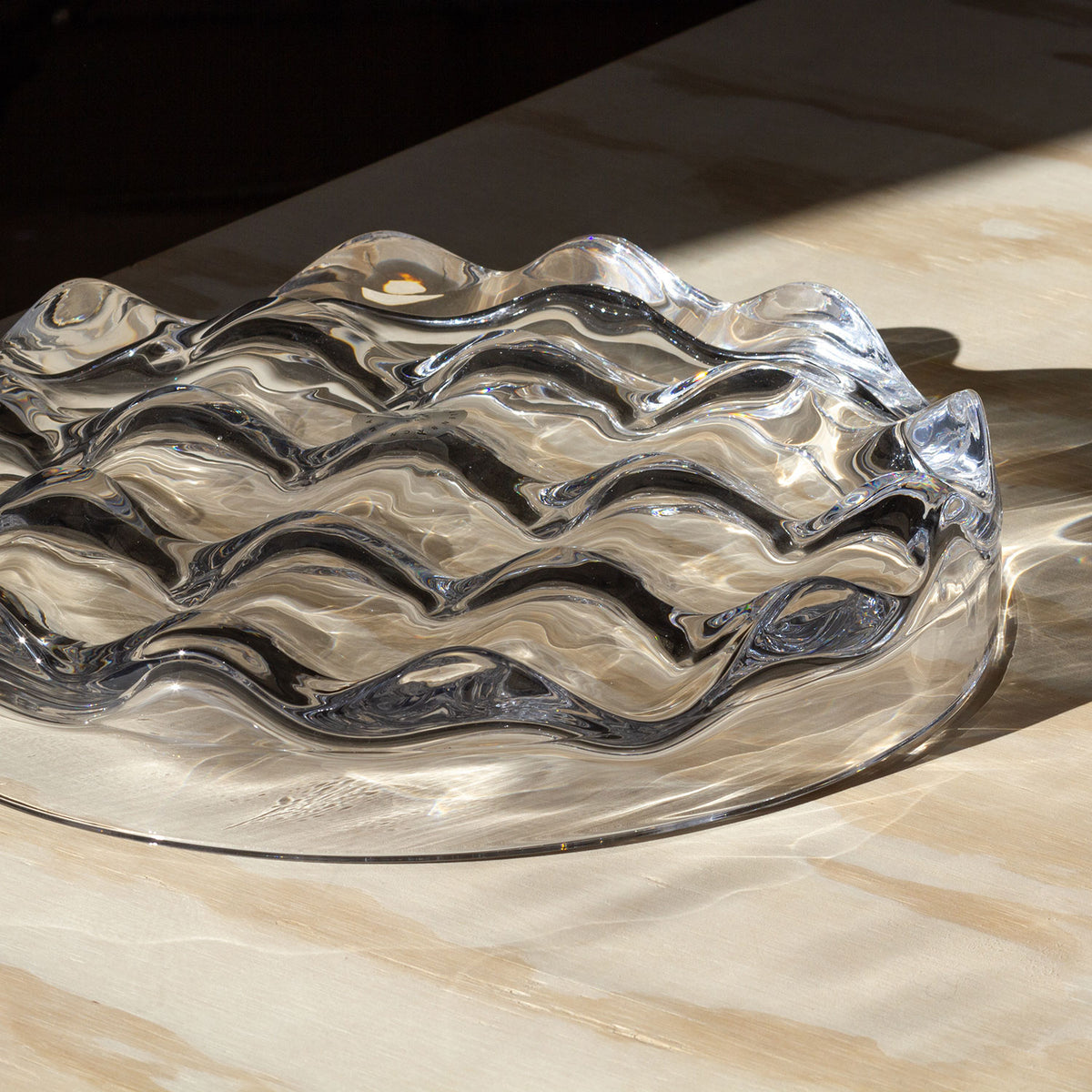 Blister Bowl | Clear Glass
