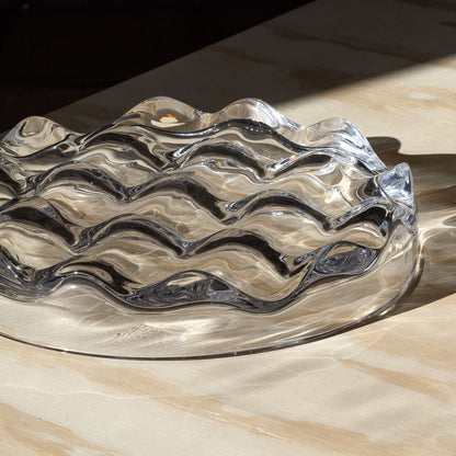 Blister Bowl | Clear Glass