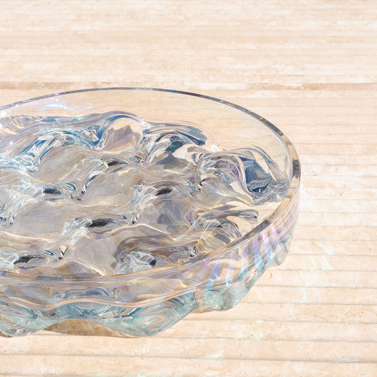 Blister Bowl | Clear Glass