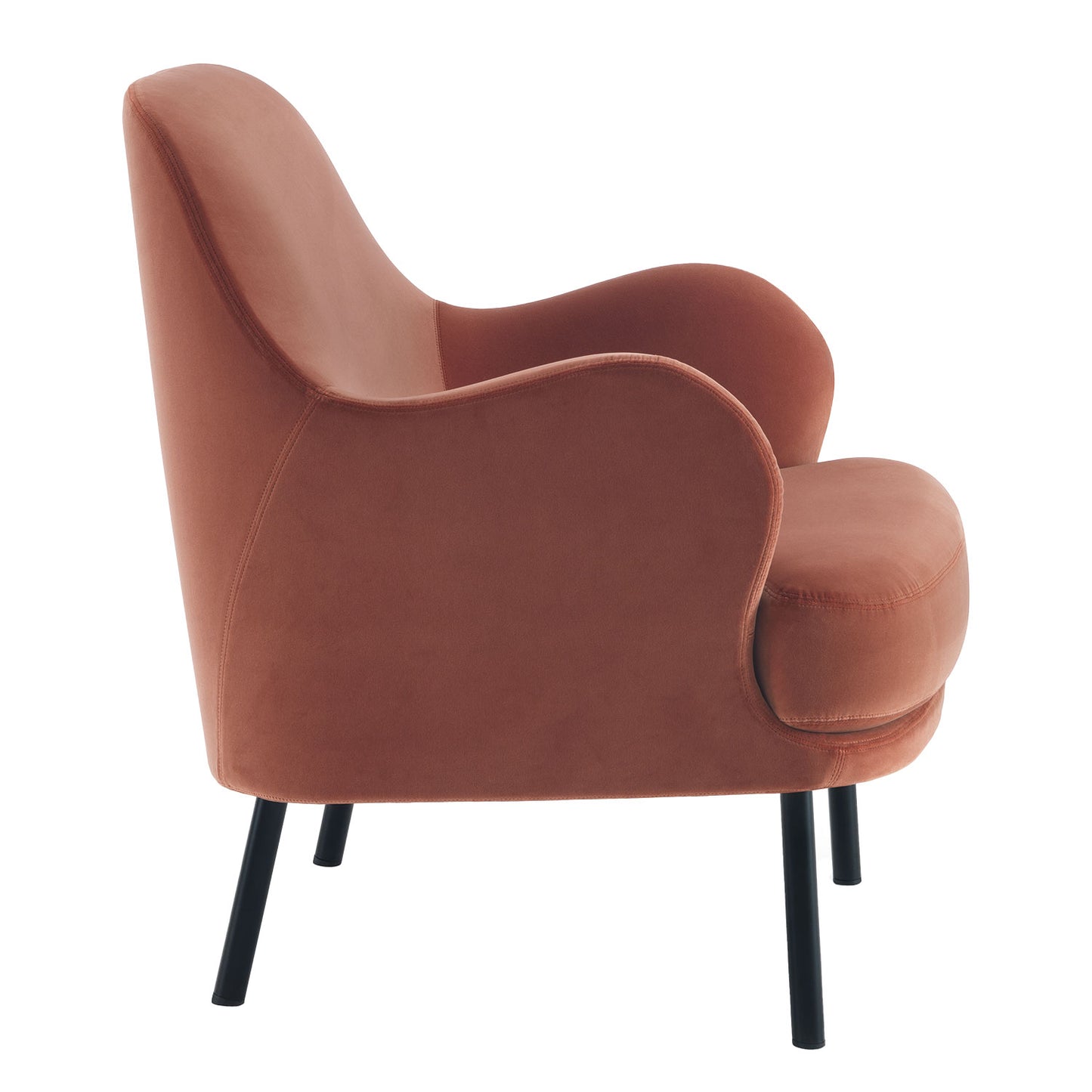 Brigitte Armchair | Burnt Orange Mistral Upholstery