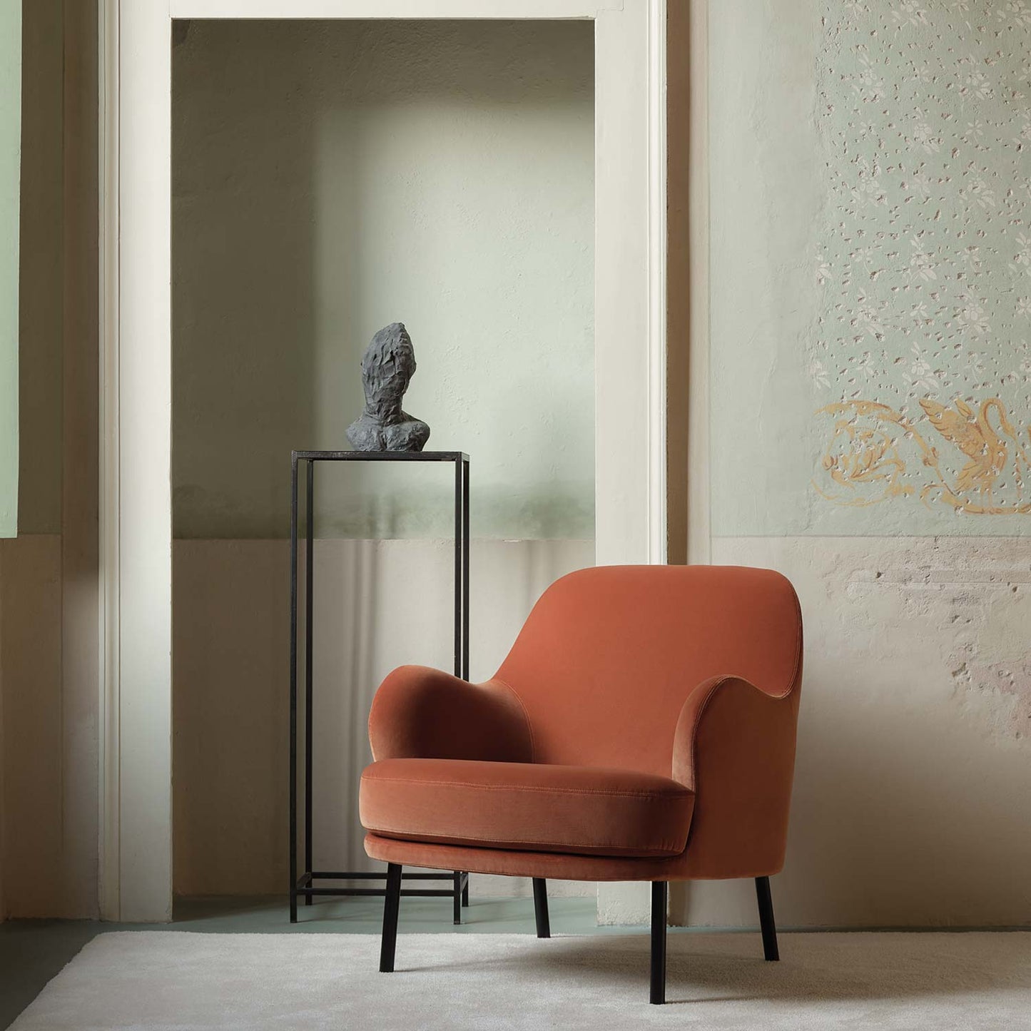 Brigitte Armchair | Burnt Orange Mistral Upholstery