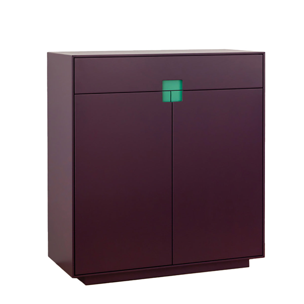 Ex Display Canvas Sideboard | Blackberry with Jungle Coloured Handles