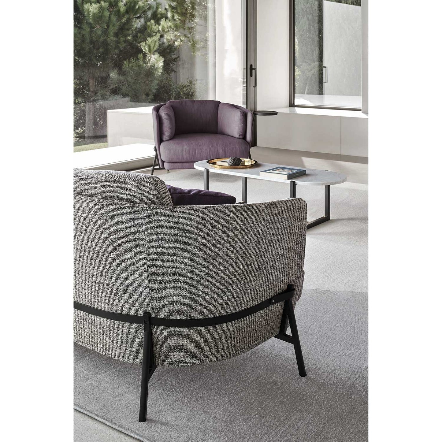 Cradle Love Cushion Armchair | Dusty Mauve Upholstery
