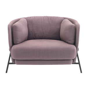 Cradle Love Cushion Armchair | Dusty Mauve Upholstery