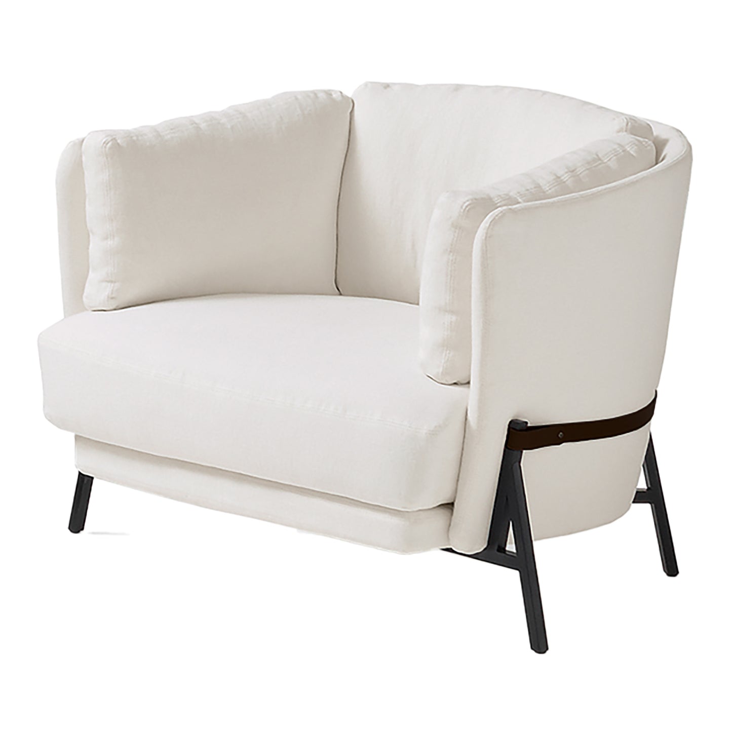 Cradle Love Cushion Armchair | White Derby Upholstery