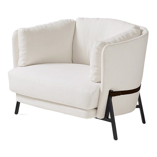 Cradle Love Cushion Armchair | White Derby Upholstery