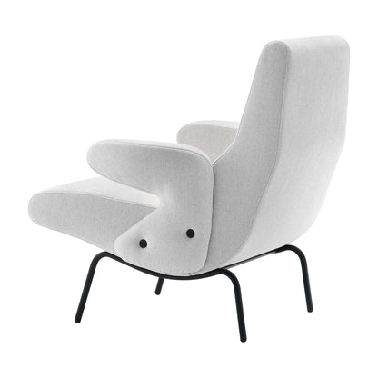 Delfino Armchair & Pouf | Snow Orbaco Upholstery