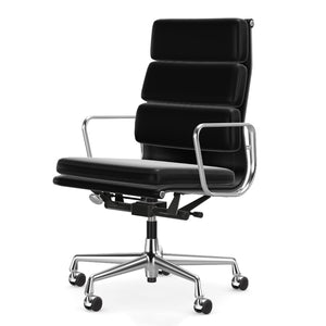 Soft Pad EA 219 High Back Chair | Leather Nero 66 and Plano Nero 66
