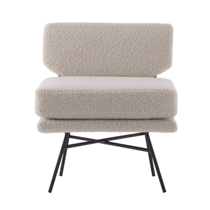Elettra Armchair | Cream Orbaco Fabric Upholstery