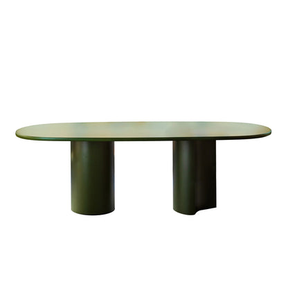 Ex Display Bol Dining Table | Matt Lacquered Algae