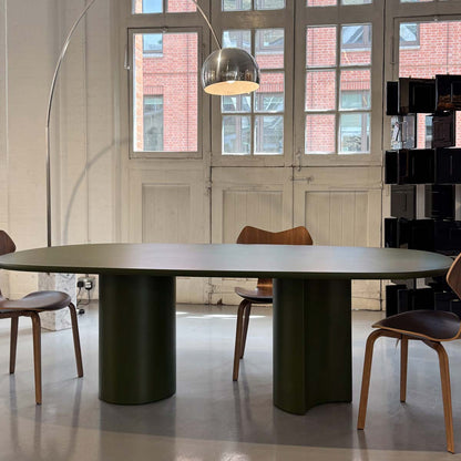 Ex Display Bol Dining Table | Matt Lacquered Algae