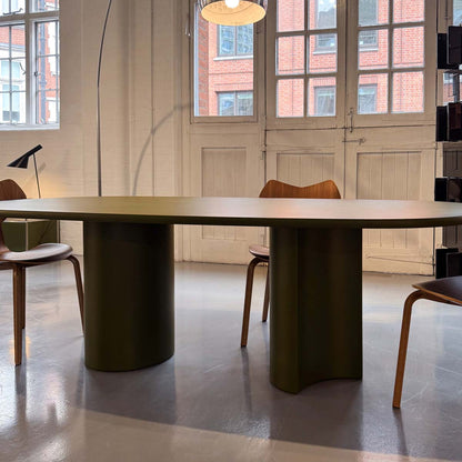 Ex Display Bol Dining Table | Matt Lacquered Algae