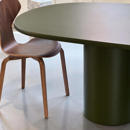 Ex Display Bol Dining Table | Matt Lacquered Algae