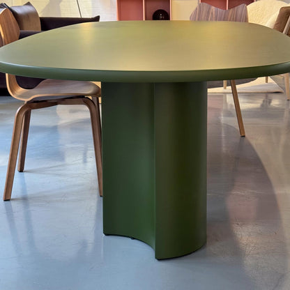 Ex Display Bol Dining Table | Matt Lacquered Algae