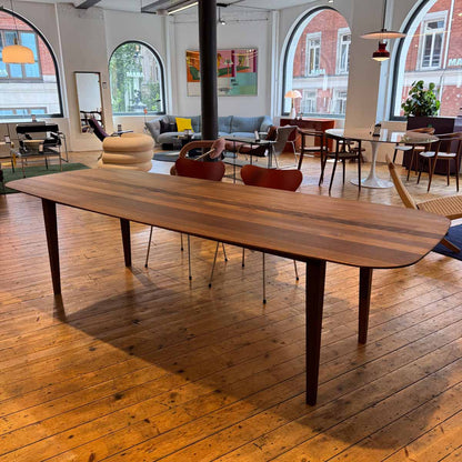 Ex Display Kia's Dining Table with Extension Leaf | Smoked Oak