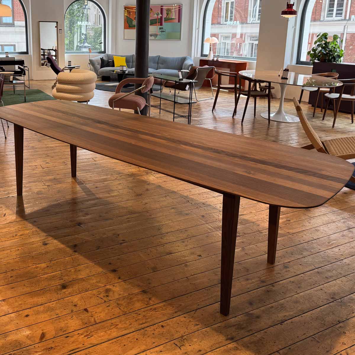 Ex Display Kia's Dining Table with Extension Leaf | Smoked Oak