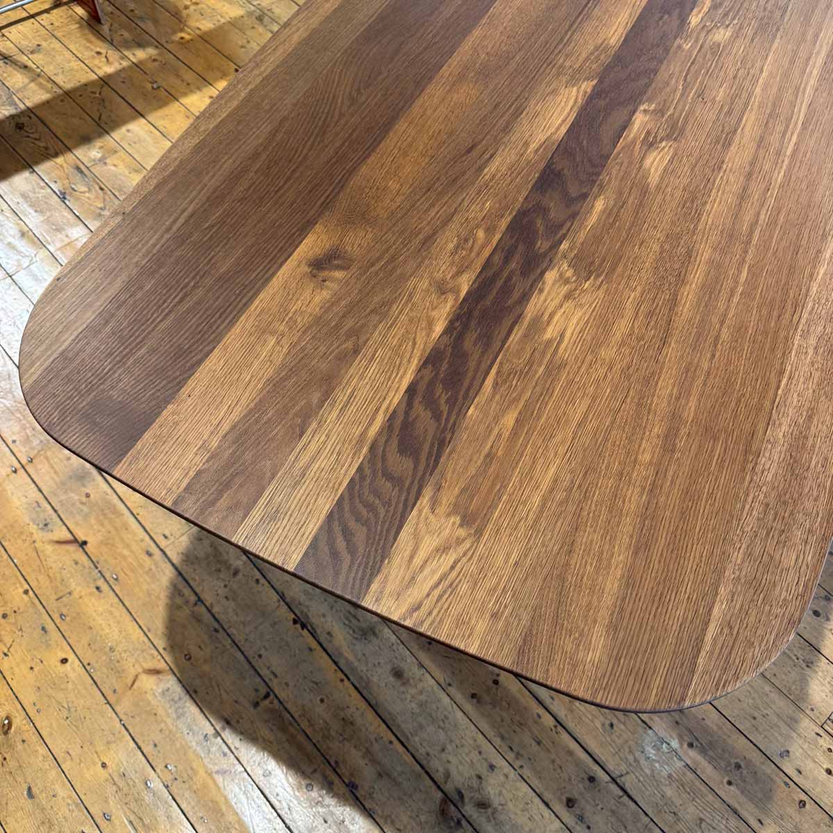 Ex Display Kia's Dining Table with Extension Leaf | Smoked Oak