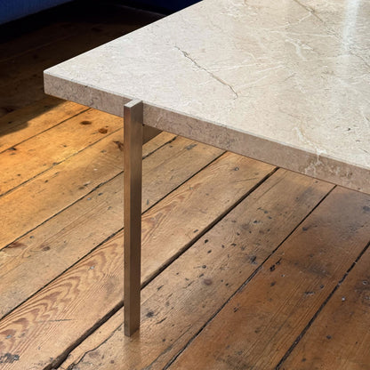 Ex Display PK61 Occassional Table | Beige Honed Marble Top