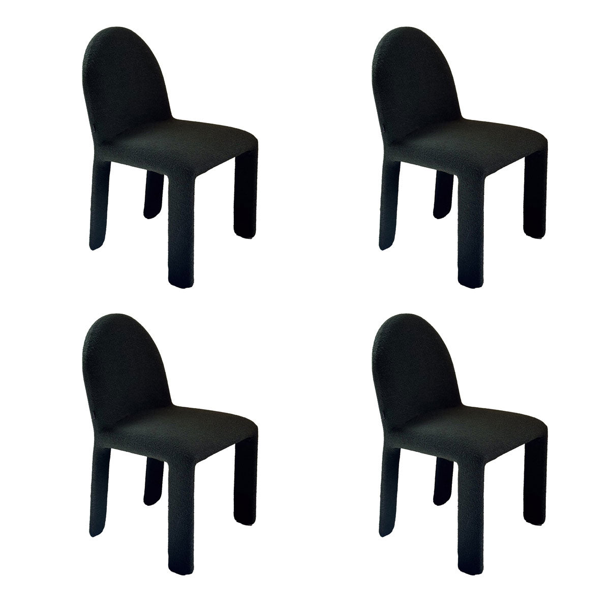 Ex Display Set of 4 Nellee Dining Chairs | Green Quantum Fabric
