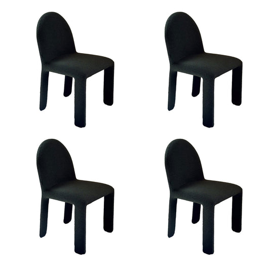 Ex Display Set of 4 Nellee Dining Chairs | Green Quantum Fabric