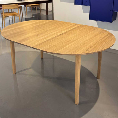 Ex Display Sibast No3 Table 120cm with 2 Extension Leaves | White Oiled Oak with 2 Matching 50cm Extension Leaves