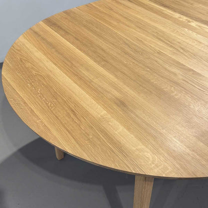 Ex Display Sibast No3 Table 120cm with 2 Extension Leaves | White Oiled Oak with 2 Matching 50cm Extension Leaves
