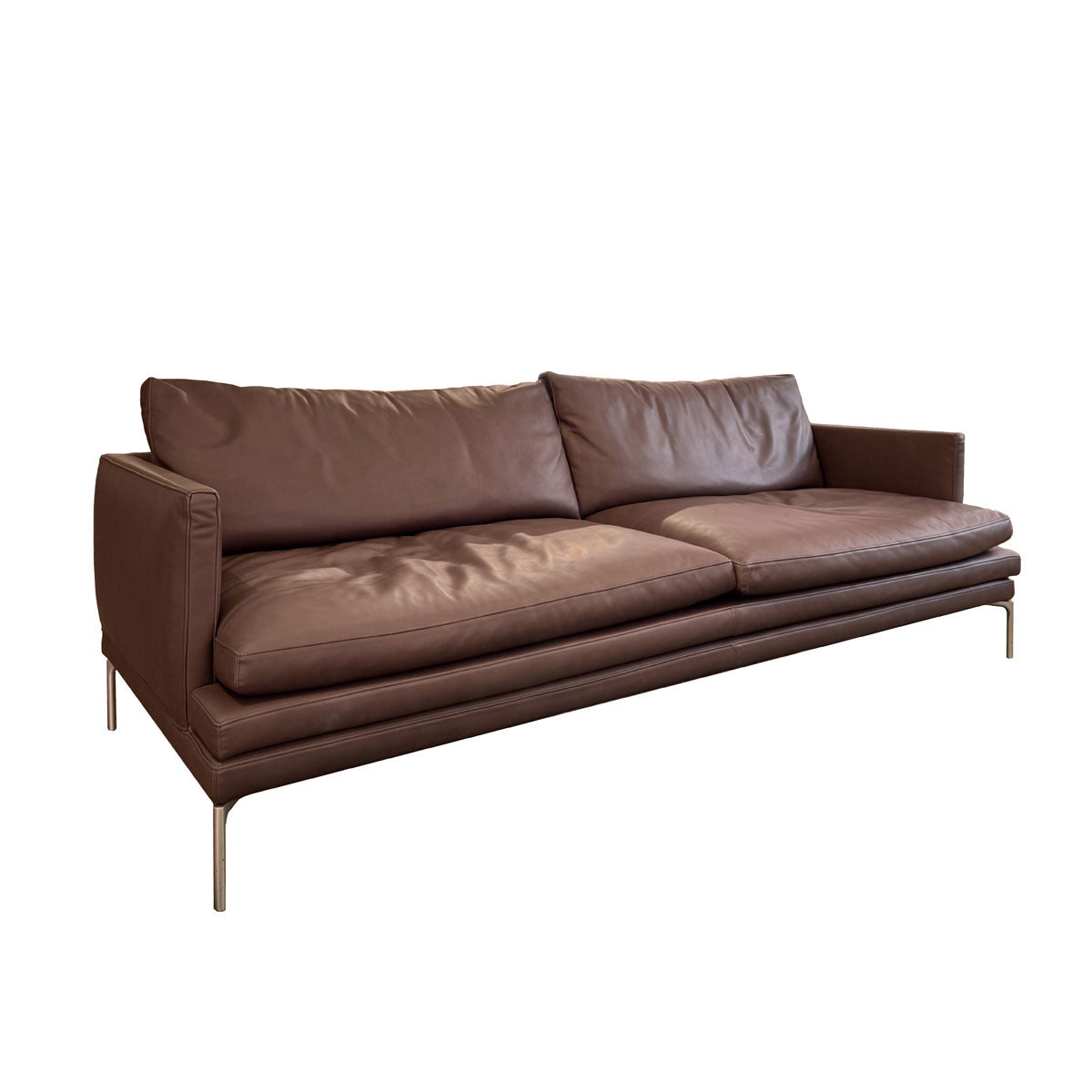 Ex Display William Large 2 Seat Sofa | Dark Brown 0479 Extra Leather