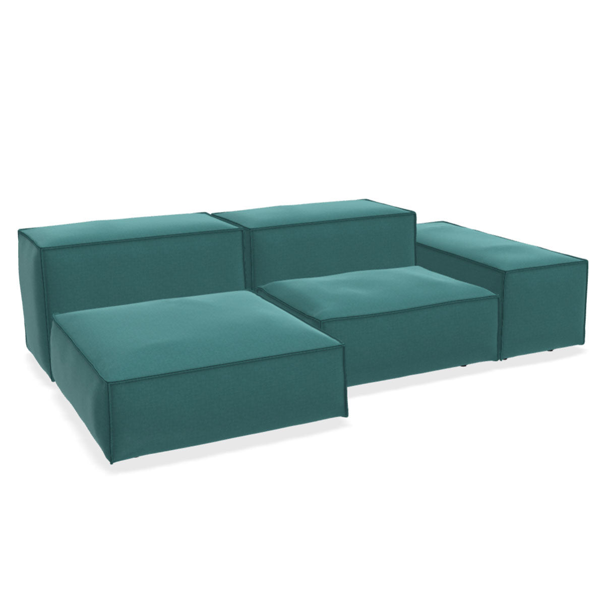 Extrasoft Sofa Small Configuration | Tosca 53 Ocean Fabric