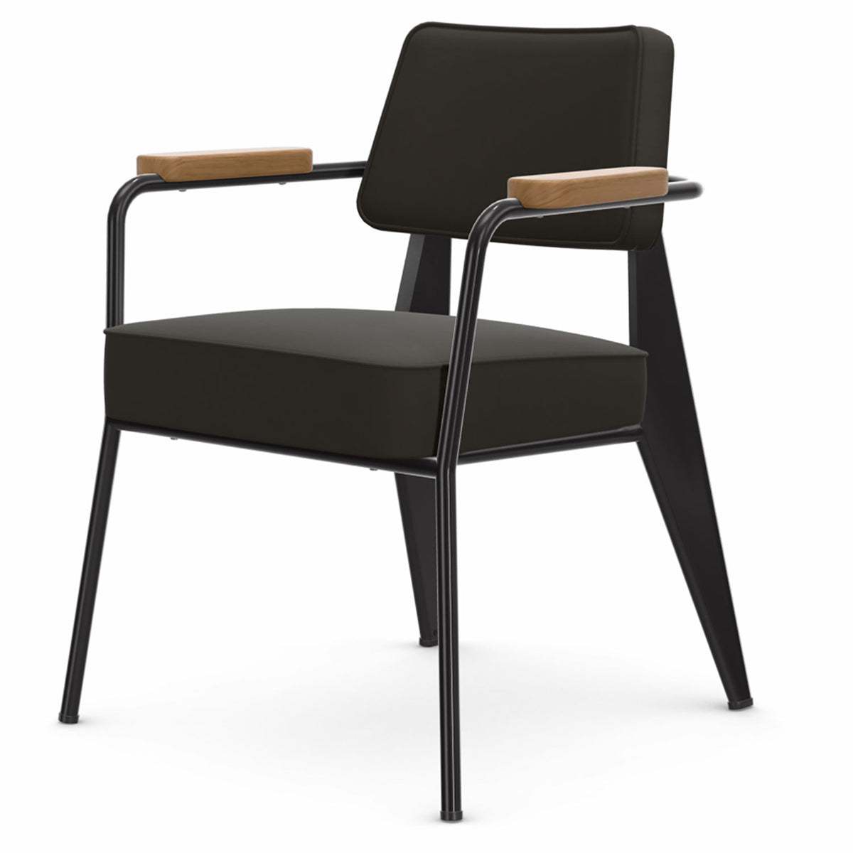Fauteuil Direction | Twill Brown 05 with Deep Black Frame