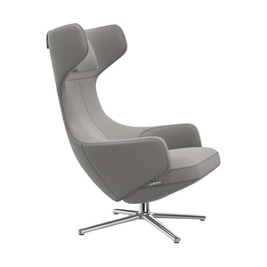 Grand Repos Lounge Chair | Premium Leather Cement 64