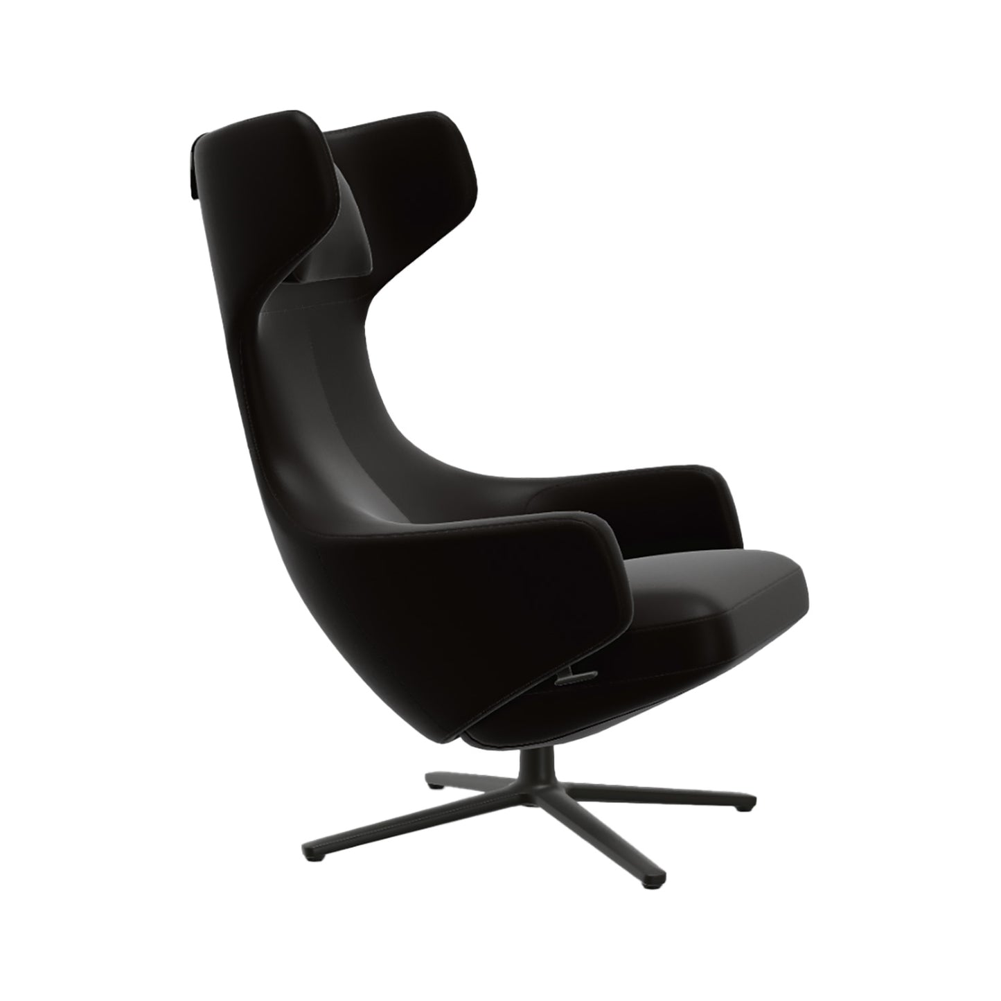 Grand Repos Lounge Chair | Premium Leather Chocolate 68