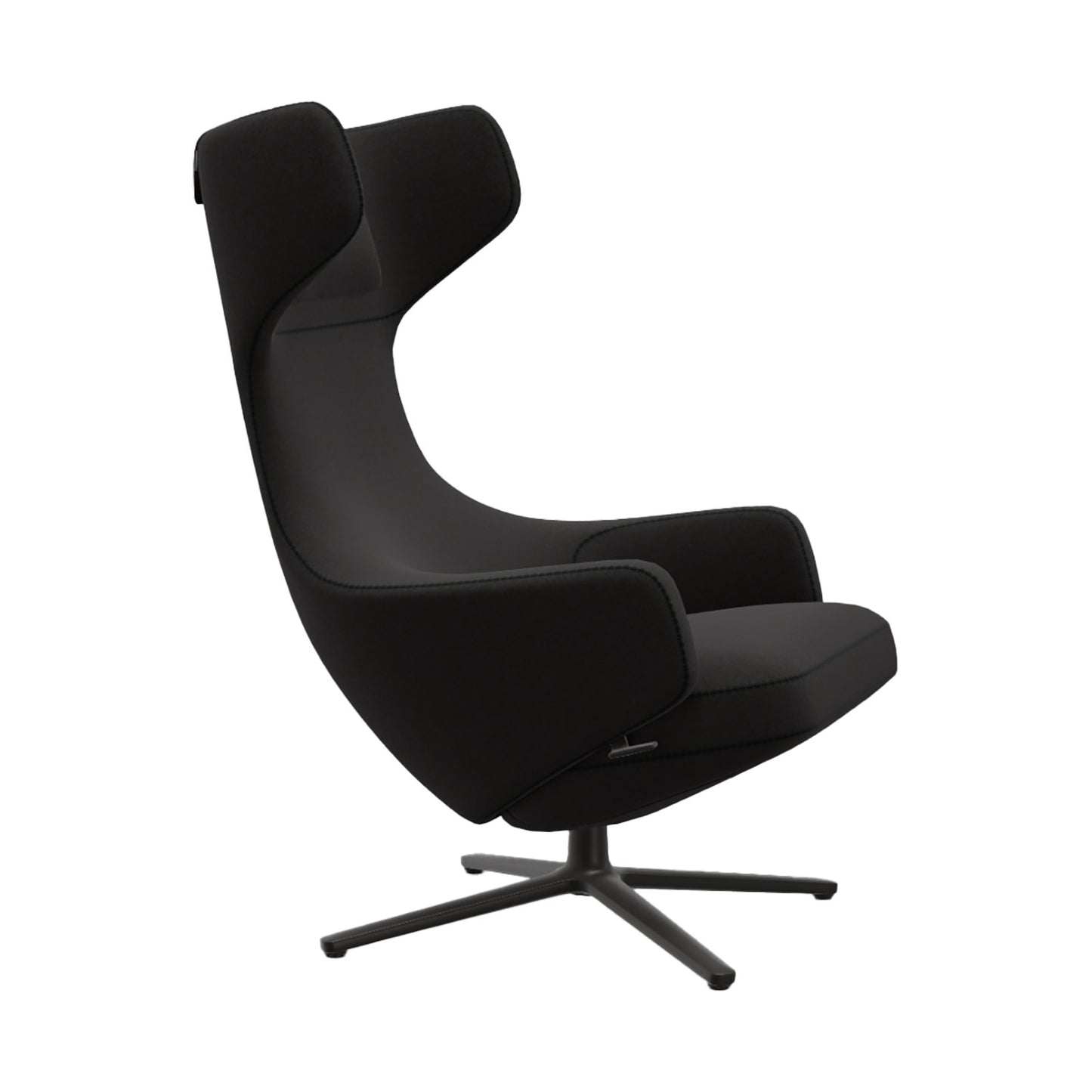 Grand Repos Lounge Chair | Cosy 11 Merino Black Wool Upholstery
