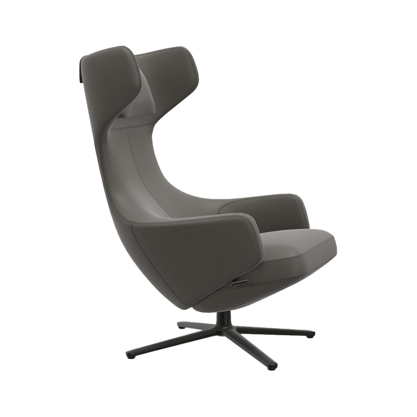 Grand Repos Lounge Chair | Premium Leather Granite 65