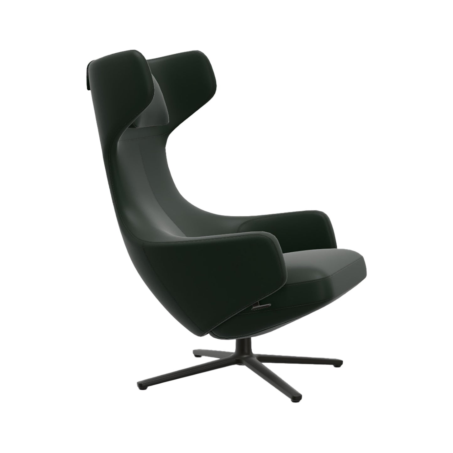 Grand Repos Lounge Chair | Premium Leather Jade 59