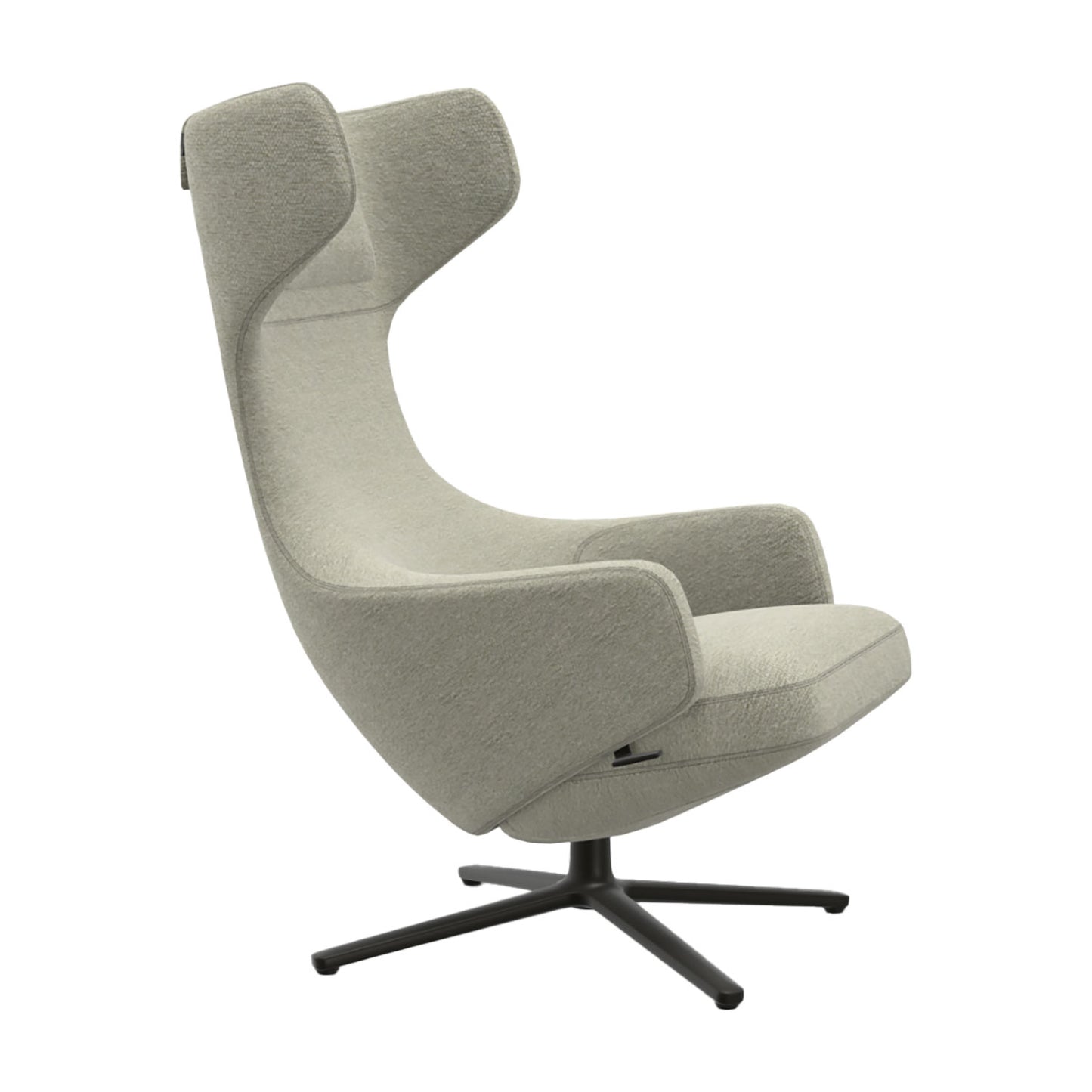 Grand Repos Lounge Chair | Nubia 03 Cream and Sand Fabric Upholstery
