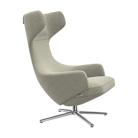 Grand Repos Lounge Chair | Nubia 03 Cream and Sand Fabric Upholstery
