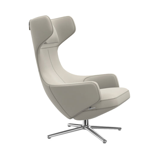 Grand Repos Lounge Chair | Premium Leather Snow 72